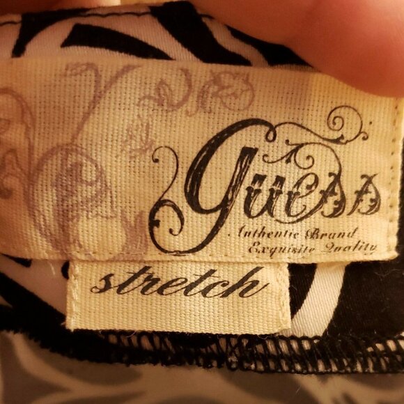 Guess Strapless Dress With Faux Leather Belt 5 - Picture 5 of 7